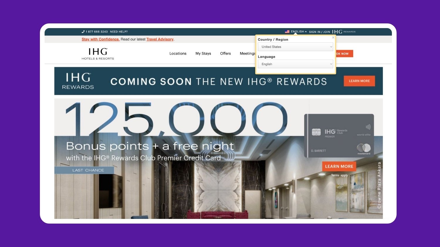 IHG Website