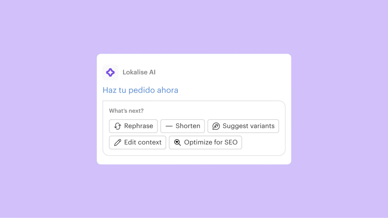 Lokalise AI translation software