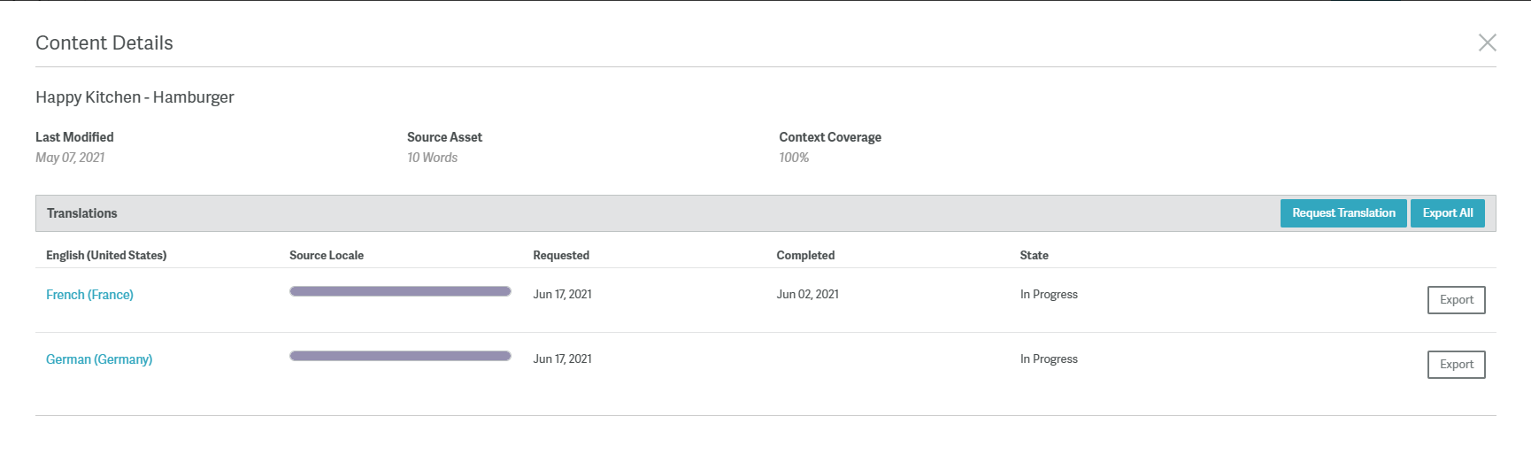 Configure Translation Workflows - Sanity Integration