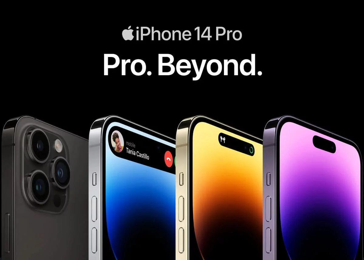 iPhone 14 pro in English